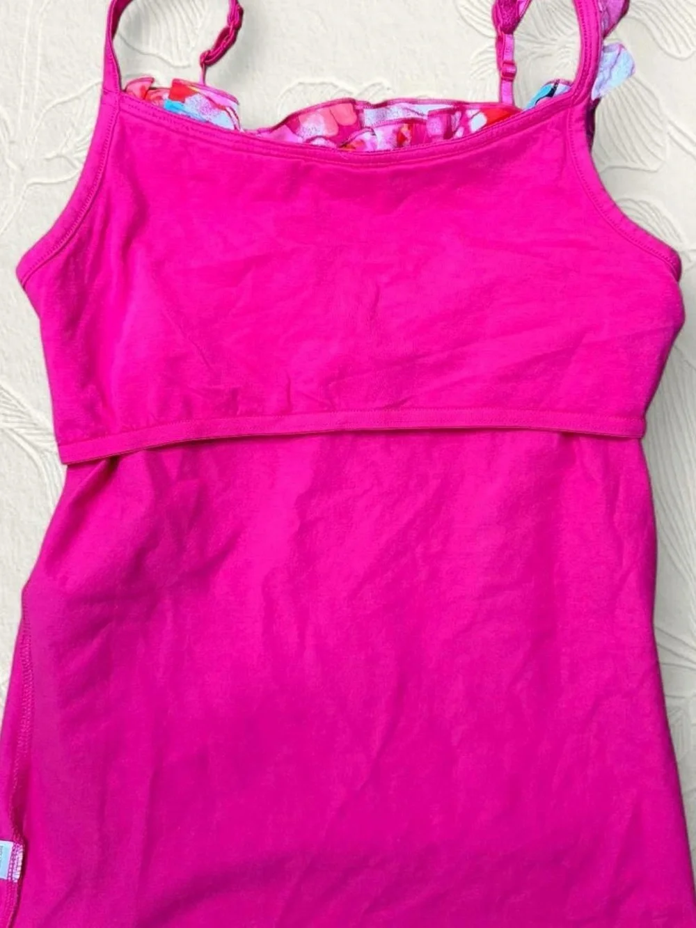 Justice Girls Pink Cami Top Size 16